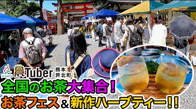 熊本・全国のお茶大集合！お茶フェス&新作ハーブティー！！～熊本・芦北町～ 第4代農Tuber 梶原康弘 / JAグループ「農Tuber」ちゃんねる