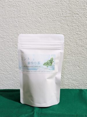 ミントと釜炒り茶ハーブティー